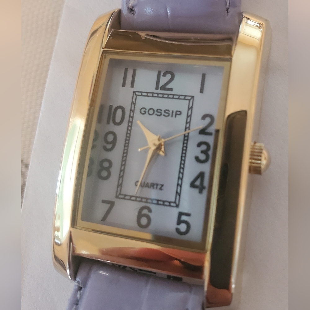 Gossip Gold and Lavender Timepiece